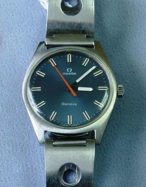 5425 Omega Geneve winder c 1969 steel case bracelet A Trebor s Vintage Watches